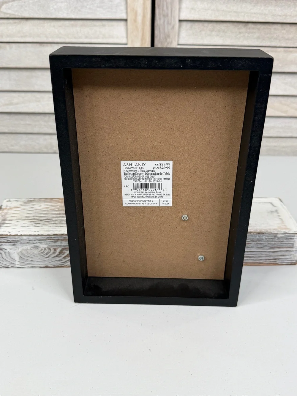 ASHLAND Book/Literary/Magnifying Glass Shadow Box Wall or Book Shelf Decor-OS